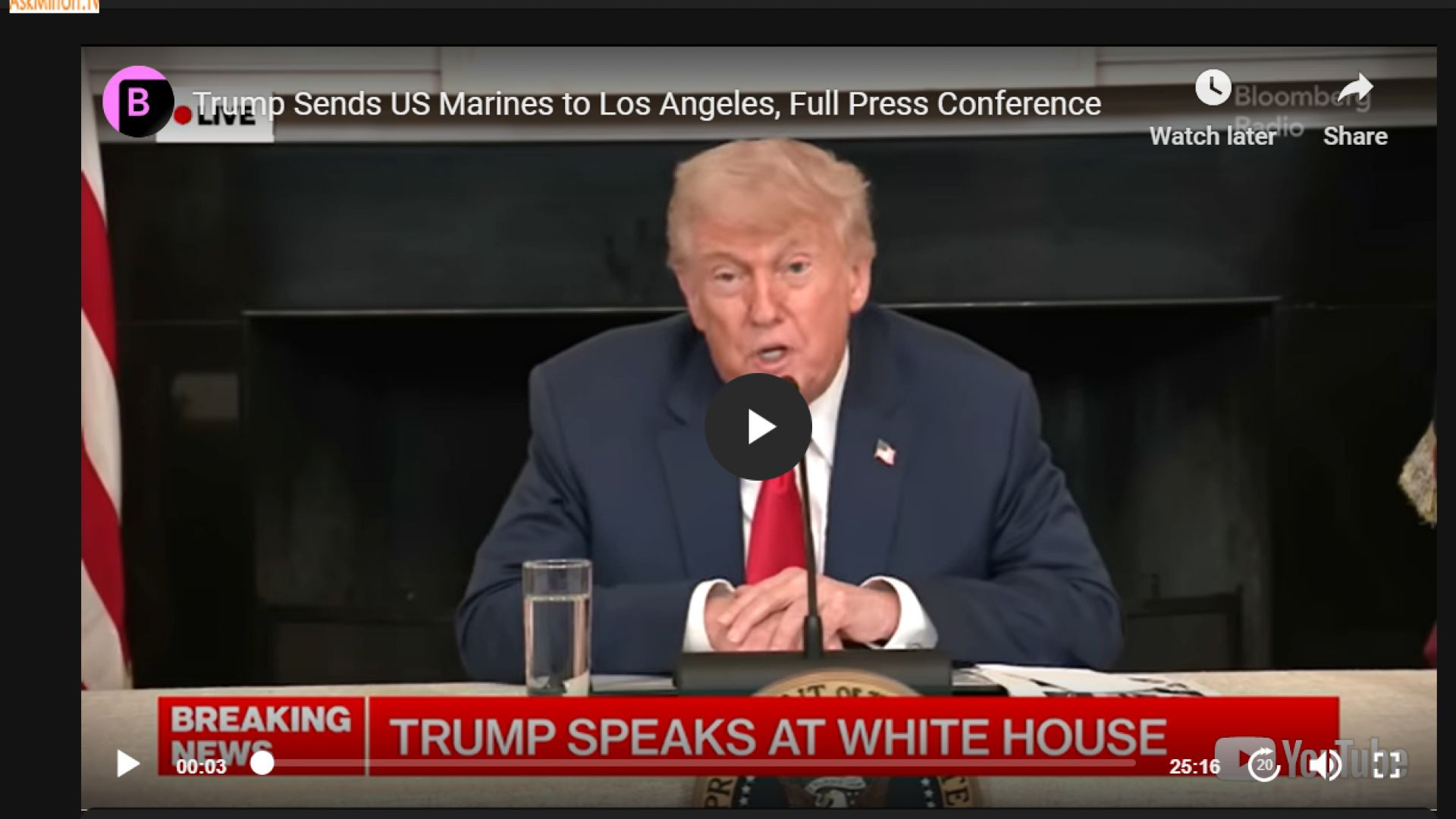 Trump Sends US Marines to Los Angeles, Full Press Conference