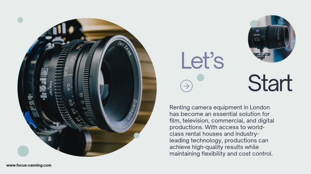 Top Benefits of Renting Camera Equipment in London for Productions