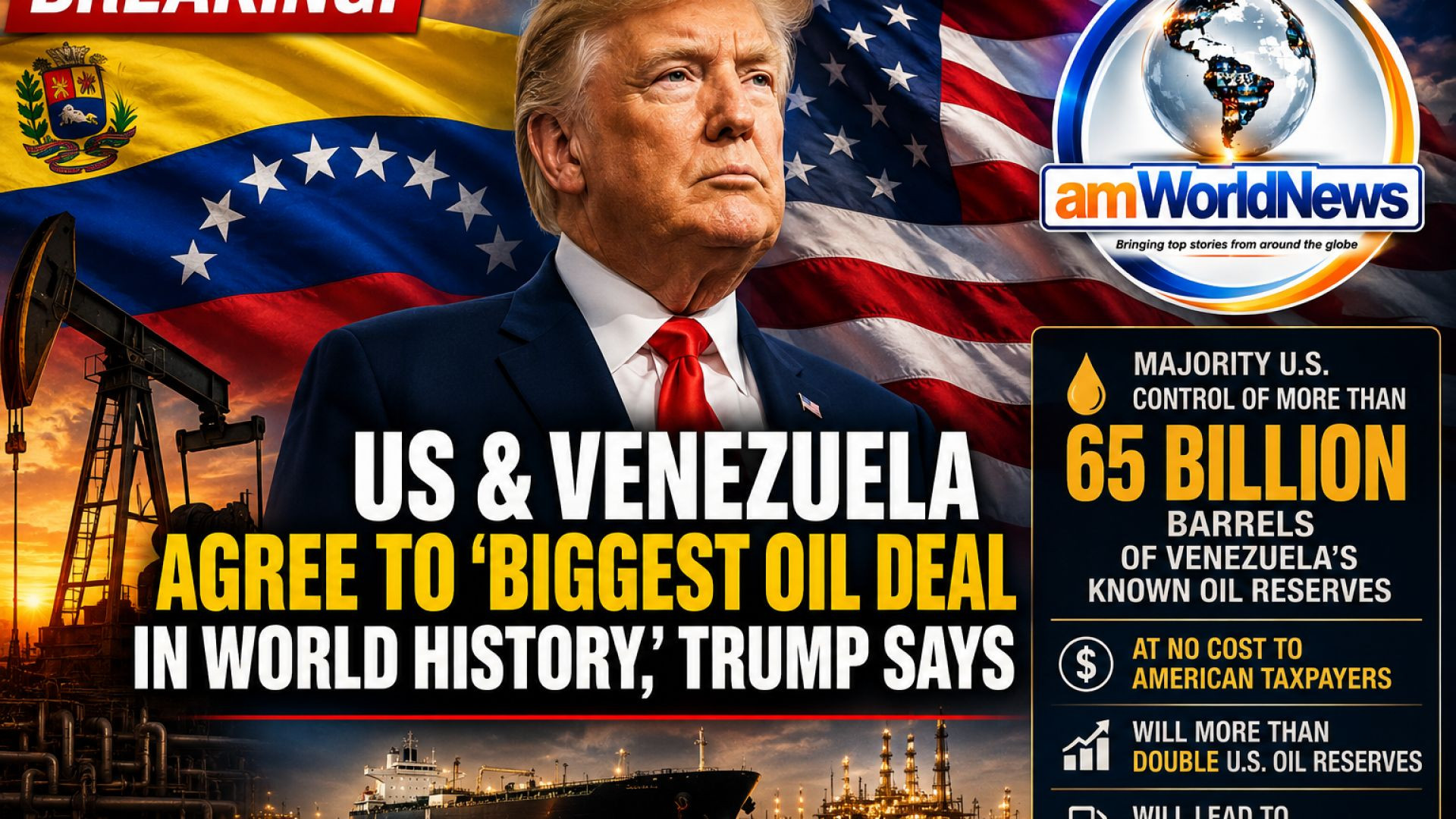 BREAKING: US & Venezuela agree to 'biggest oil deal in world history,' Trump says